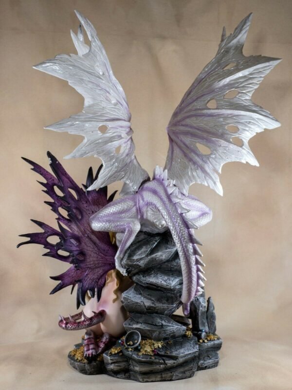 Fairy Collection~Large Scale Reptilian Fairy With Dragon Figurine Statue 22.5" High New!