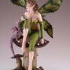Fairy Collection~Green Fairy With Dragon and Crystal Ball On Mushroom Figurine 8.75" High Statue