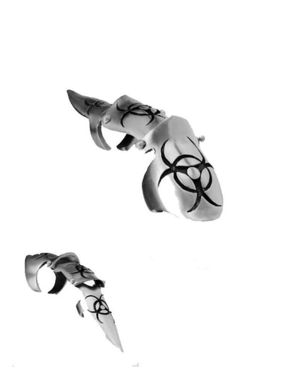 Claws - BIO HAZARD - Pewter Fashion Jewellery Finger Claw