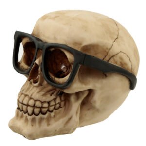 Home Decor~Gothic Fantasy Skull wearing Glasses Ornament