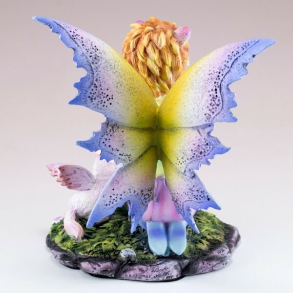 Fairy Collection~Cat Fairy and White Kitty With Wings Figurine 5.5" High Statue Resin New!