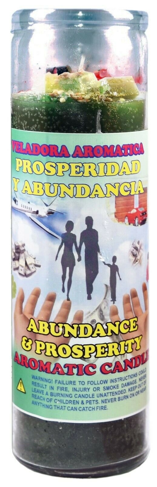 CANDLE COCKTAIL AROMATIC VELA ABUNDANCE & PROSPERITY PROSPERIDAD ABUNDANCIA