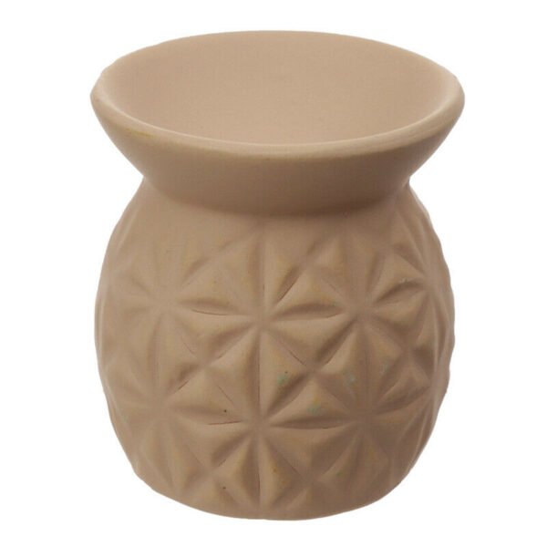 Home Fragrance~Embossed Triangle Pattern Ceramic Eden Oil Burner