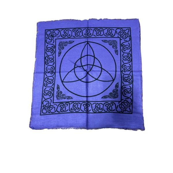 Witchcraft~Purple Celtic Triquetra Tarot Altar Cloth 18" X 18" Wicca Pagan