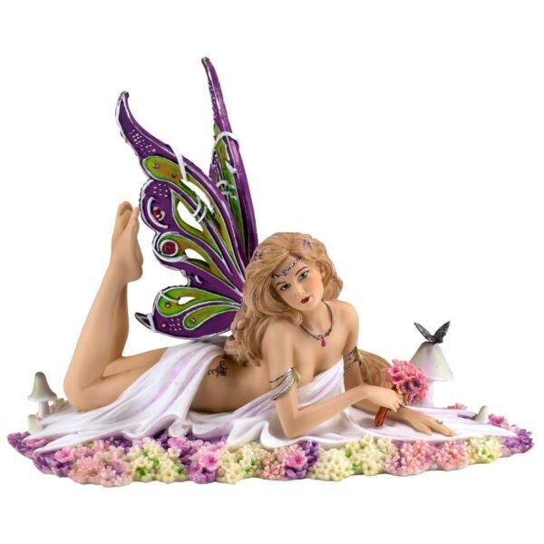 Fairy Collection~Jewelled Fairy Petalite Figurine Statue 8" Long Limited Edition New In Box!