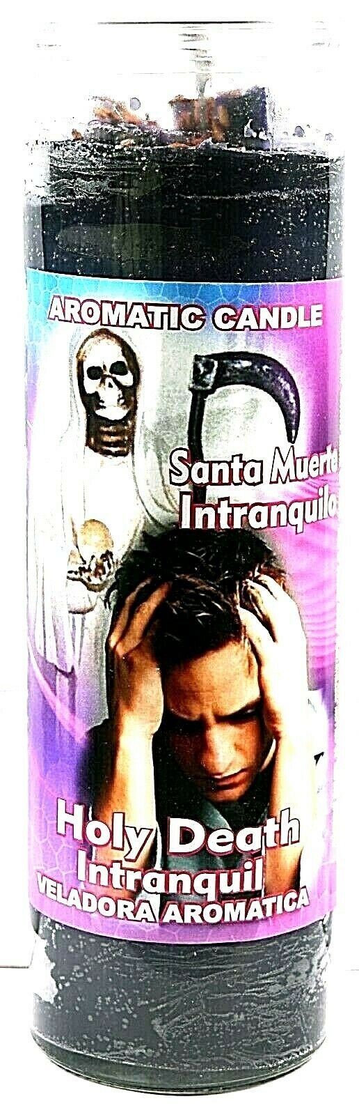 CANDLE COCKTAIL AROMATIC HOLY DEATH INTRANQUIL- SANTA MUERTE INTRANQUILO