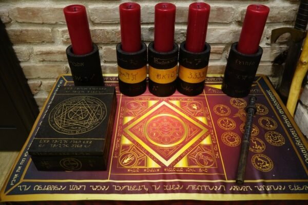 MagicunTarot Cloth~Grand Ceremonial Altar of Metatron Red Version