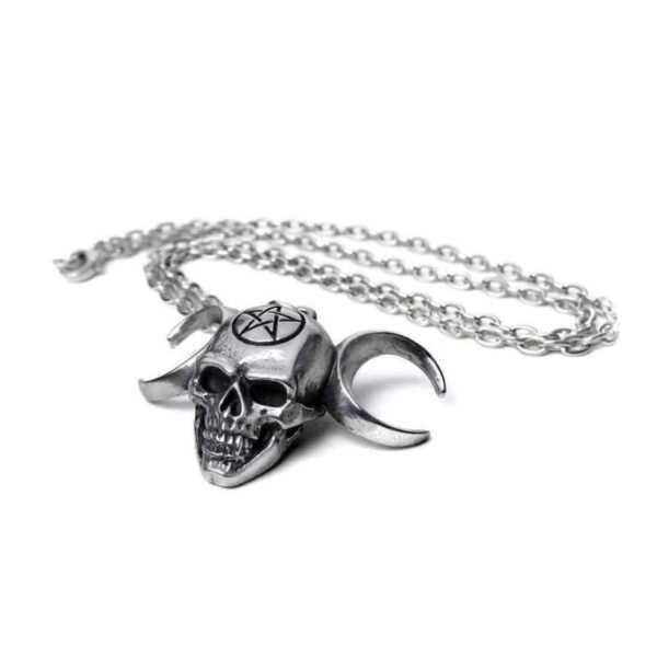 Alchemy Gothic - TRIUNITY SKULL - Neckchain / Occult, gothic, Black Metal