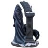 Fairy Collection~Cloaked Violist With Wolf & Crow Figurine 14.5" High Polystone Statue New!