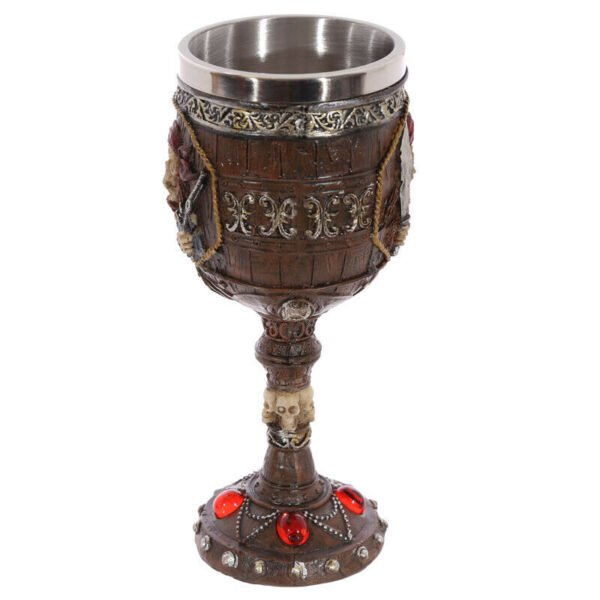 Home Decor~Pirate Design Decorative Goblet Chalice Cup Fantasy Ornament x 1