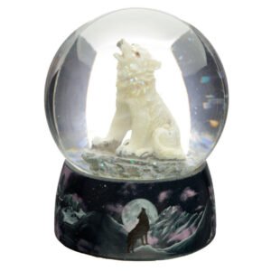 Collectable design~Snow Globe Protector of the North Dreams on the Wind Wolf Snowglobe