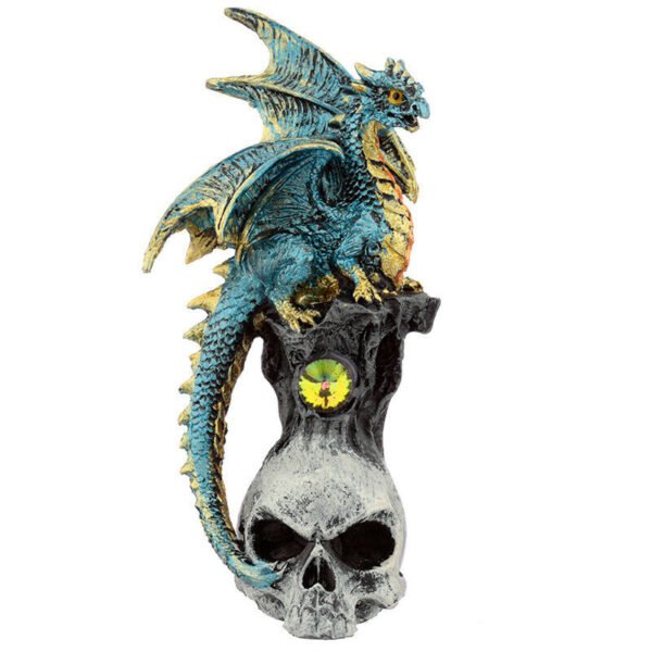 Home Decor~Skull Dragon Dark Legends Dragon Figurine Collectable Ornament