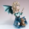 Fairy Collection~Little Vampiress With Teddy Bear Vampire Fairy Figurine 7.5" Wide New In Box