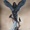 Fairy Collection~Large Gothic Dark Angel Fairy With Crows Ravens Figurine Statue 24" High New