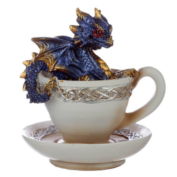 Collectable design~Elements Baby Dragon in a Teacup Figurine Collectable Ornament