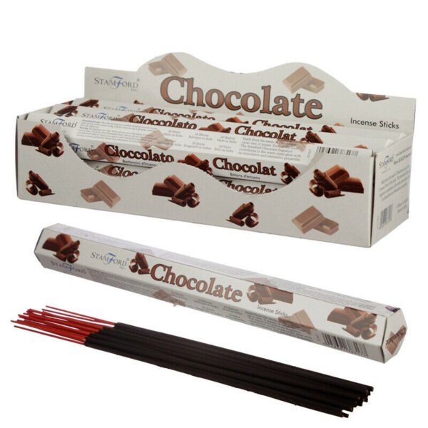 Home Fragrance~6 Packs Stamford Hex Chocolate Incense Sticks - Box Joss Multi Bulk Buy Boxes