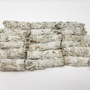Palo Santo & Sage~20X White Sage Smudge Sticks / Wands 4 - 5 " Negativity Removal
