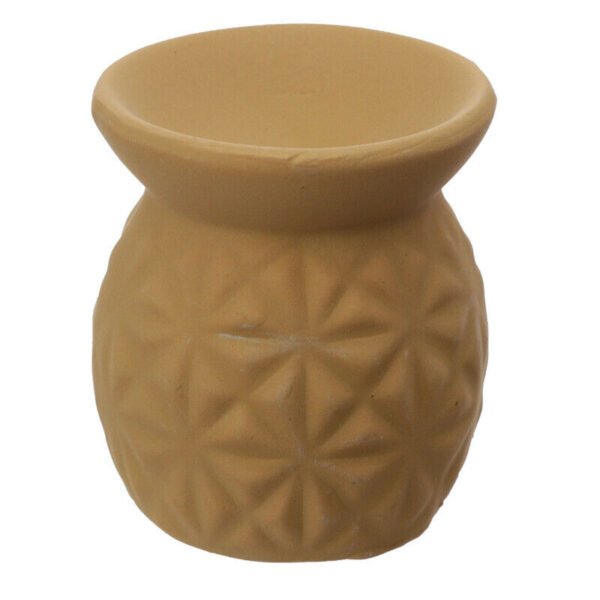 Home Fragrance~Embossed Triangle Pattern Ceramic Eden Oil Burner