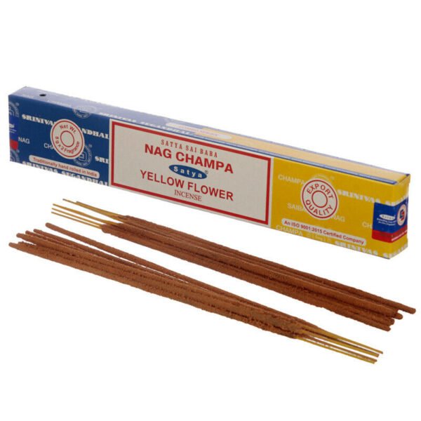 Home Fragrance~SATYA Sai BaBa Nag Champa & Yellow Flower Incense Sticks 12 x 14 sticks