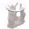 Home Fragrance~Decorative White Chinese Buddha Oil Burner with Glass Dish
