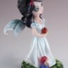 Fairy Collection~Fairy Tale Snow White Fairy Figurine With Apple and Dwarf 6"H Resin Statue New!