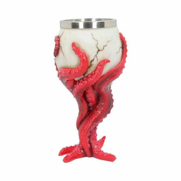 Magicun Giftware~Devoured Goblet 18cm Tankard 16cm Octopus Skull Beer Mug Wine Red Gothic Gift