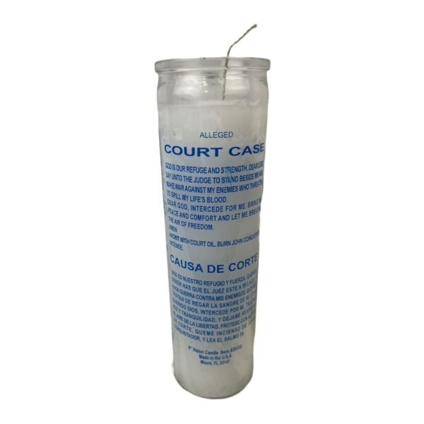 Magic Candle~Court Case White 7 Day Candle Cause De Corte Ritual Spell