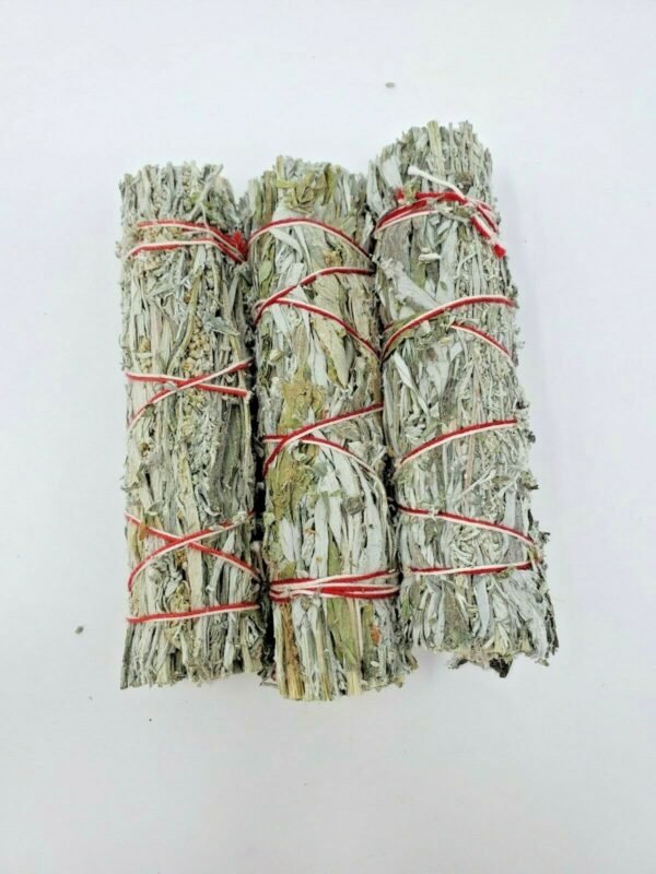 Palo Santo & Sage~Black Sage (Mugwort) Smudge Sticks / Wands 4 - 5 " Negativity Removal (6 PACK)