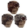 Home Decor~Steam Punk SKULL Ornament Fantasy Figurine Sculpture Gothic Cogs Pagan Wiccan