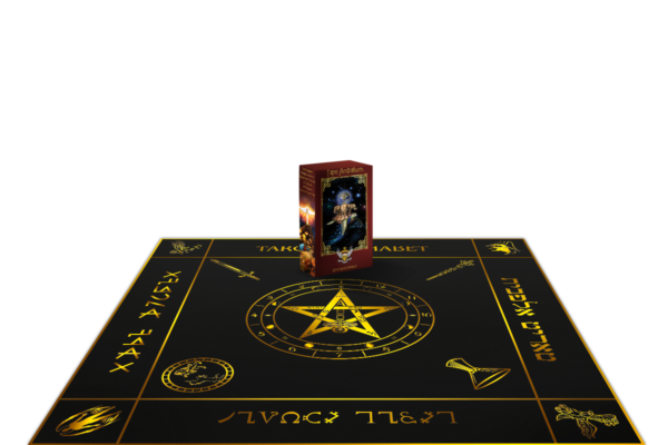MagicunTarot Cloth~Komplekt Skatert' Taro Alfavit predskazatel'naya i Koloda Taro Alfavit