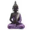 Home Decor~Decorative Purple and Black Buddha - Contemplation Oriental Spiritual Ornament