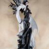 Fairy Collection~Large Scale Black Fairy With White Dragon Figurine Statue 26" High Resin New!
