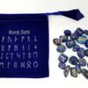 Runes & Stones~Lapis Stone Rune Set Healing 25 pc with Velvet Bag