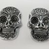 Home Fragrances ~Day of the Dead  Skull Design Stick Cone Incense Burner Ash Catcher 4" 2 pcs