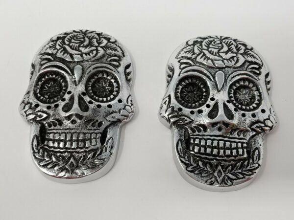 Home Fragrances ~Day of the Dead  Skull Design Stick Cone Incense Burner Ash Catcher 4" 2 pcs
