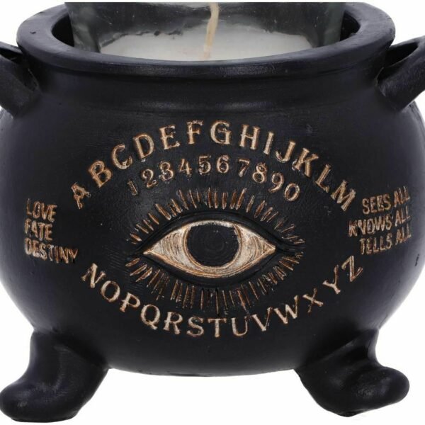 All Seeing Eye - Witches Cauldron Tealight Candle Holder 9cm