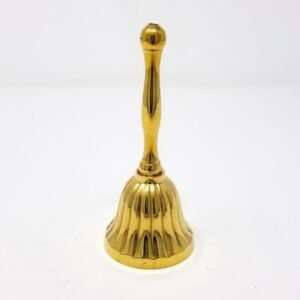 Wicca & Paganism~NEW Solid Brass Hand Bell with Scallop Shell Design 4" Home Altar Yoga