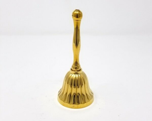 Wicca & Paganism~NEW Solid Brass Hand Bell with Scallop Shell Design 4" Home Altar Yoga