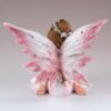 Fairy Collection~Small Pink Fairy Sitting Figurine 4" High Sparkly Glitter New In Box!