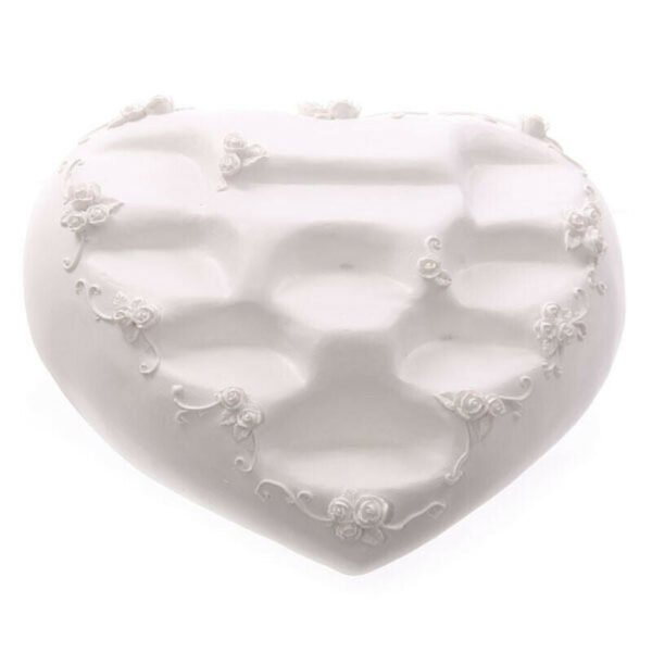 Home Decor~Cute Novelty White Heart World Figures Display Stand for Collectable Ornaments