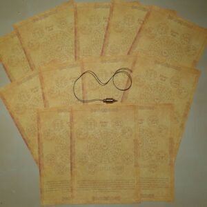 MagicunTarot Cloth~12 Scroll lottery Power Ball + pendulum - chance to win - to attract fortune