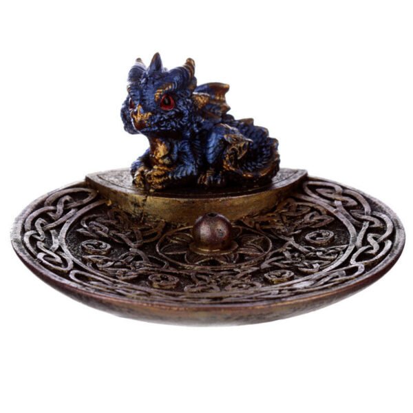 Collectable design~Elements Baby Dragon Celtic Incense Stick Burner Dish 1 Sent At Random