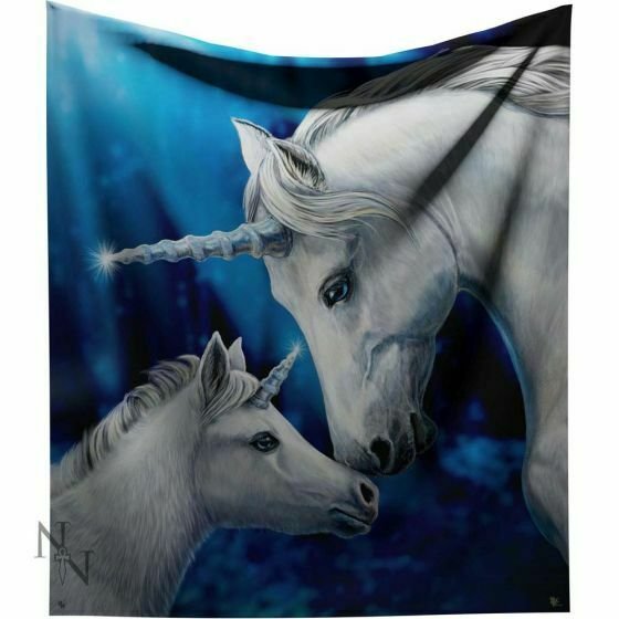 Magicun Giftware~Gothic Fantashy Throw Fleece Blanket By Anne Stokes Lisa Parker James Ryman Gift