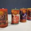 MagicunTarot Cloth~Set Candles Wicca Magic - Magic of Prosperity