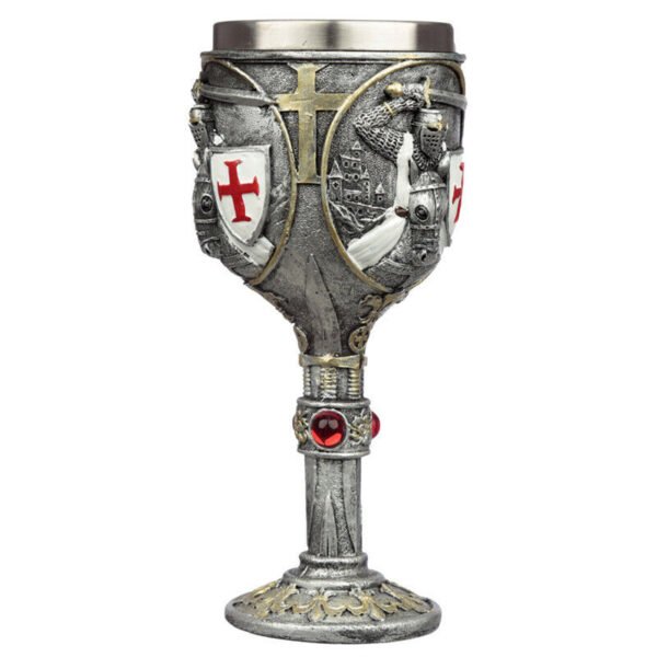 Home Decor~Collectable Decorative Crusader Knight Goblet Medieval Fantasy Ornament x 1
