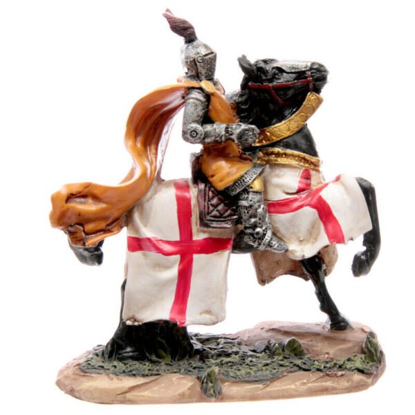 Home Decor~Battle Ready Novelty Knight Riding Horse Figurine Collectable
