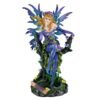Fairy Collection~Blue Fairy By Pond With Hummingbird Figurine Statue 11.25" High New In Box!