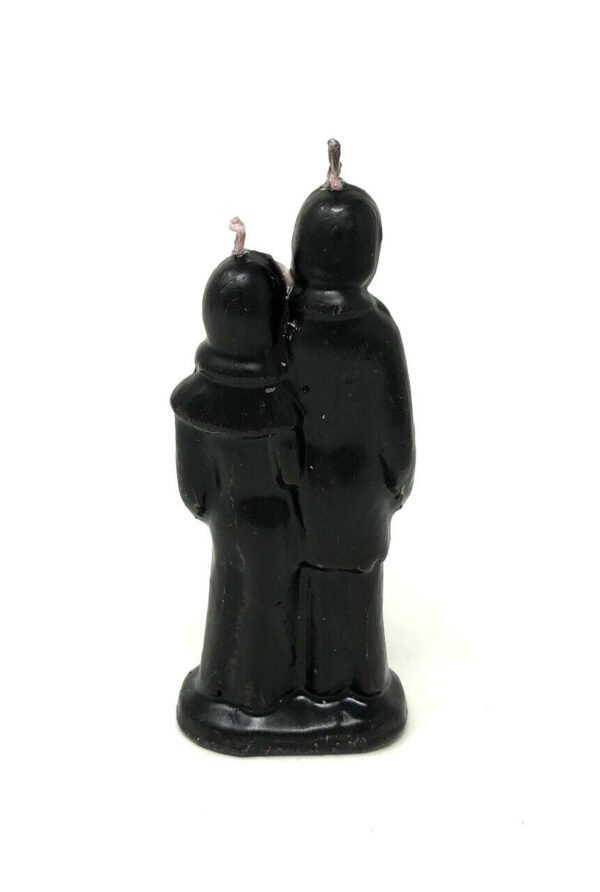 Magic Candle~Bride & Groom Marriage Black Image Figurine Spell Candle Pagan Wicca Hoodoo