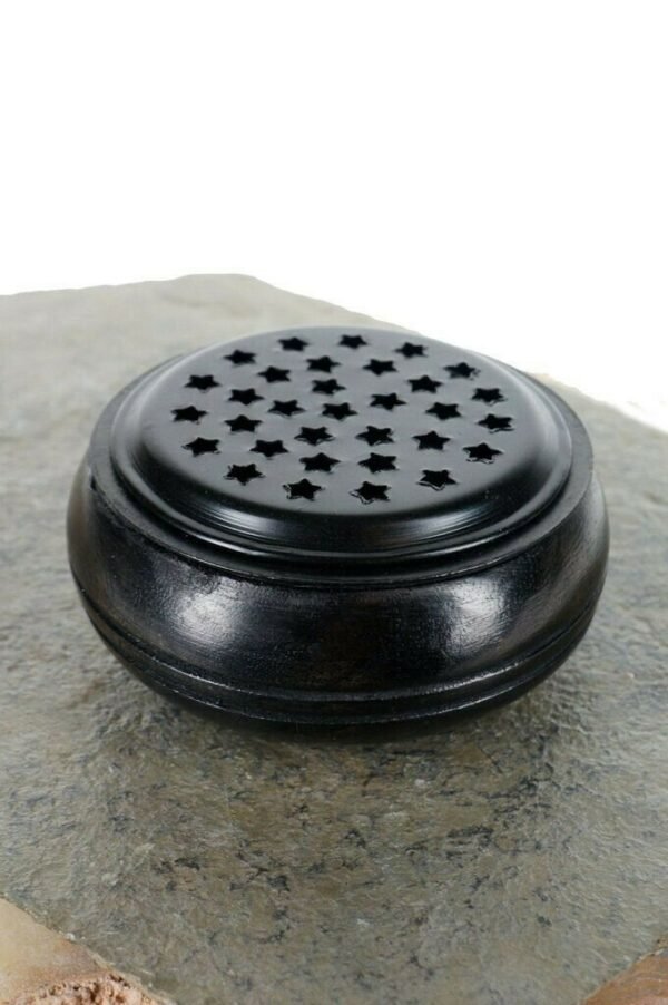 Home Fragrances ~Starry Screen Metal Incense Burner 3.5" for Charcoal Tablets Resin Incense Cones