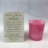 Magic Candle~Manifest A Miracle Crystal Journey Reiki Charged Herbal Votive Candle One Candle